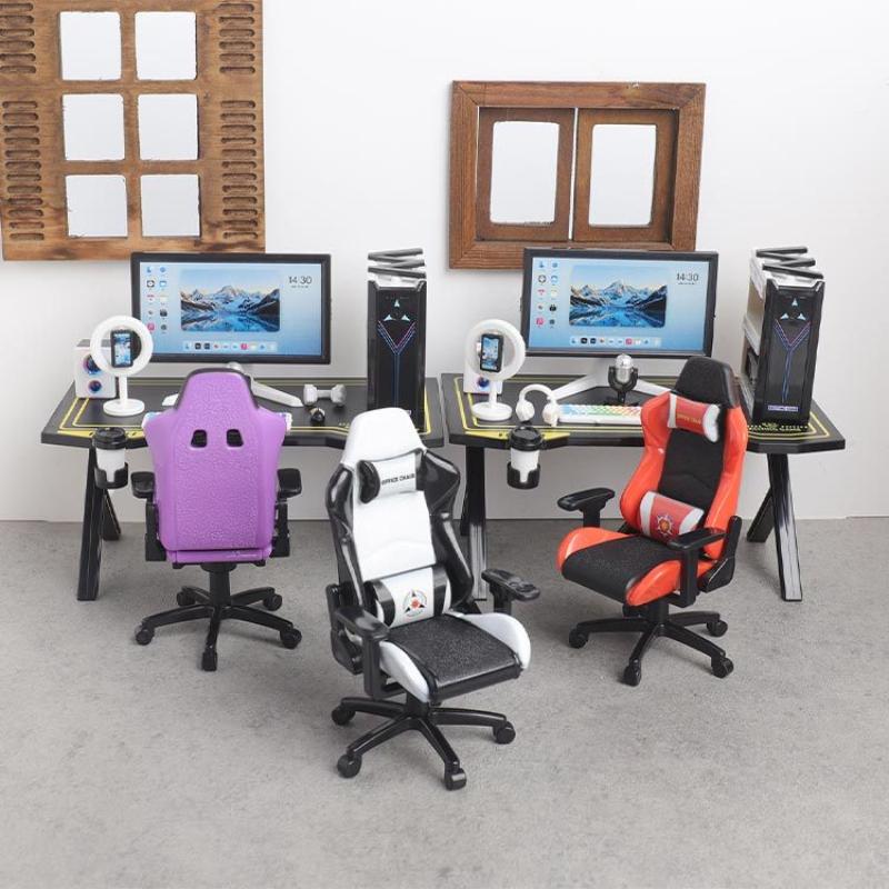 Gaming Accessories Monitor - Set Meja dan Kursi Gaming Miniatur