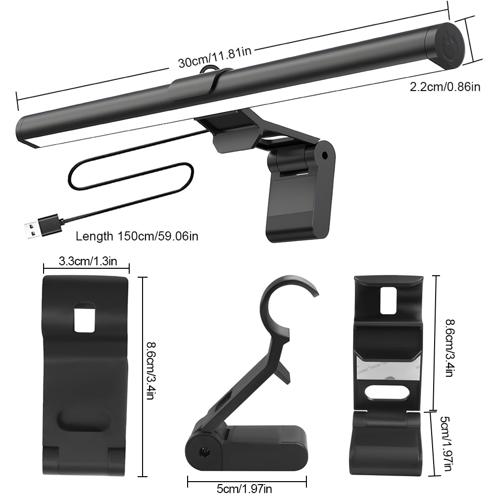 Gaming Accessories Wall Mount - Lampu Gantung Layar Monitor PC Desktop,