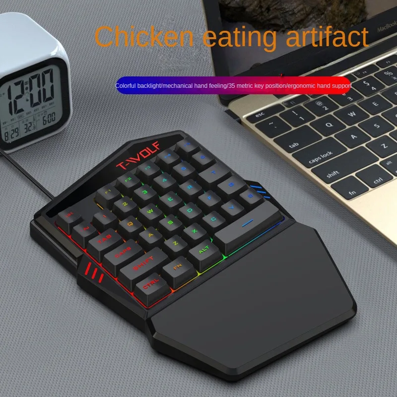 T-WOLF TF900 satu tangan Keybo - Gaming Accessories For Mobile ulasan dan harga