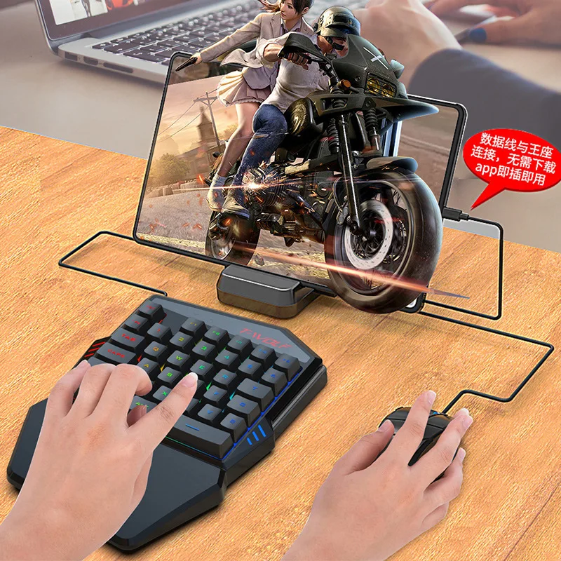 T-WOLF TF900 satu tangan Keybo - Gaming Accessories For Mobile ulasan dan harga