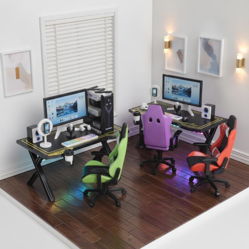 Set Meja dan Kursi Gaming Mini - Gaming Accessories Monitor ulasan dan harga