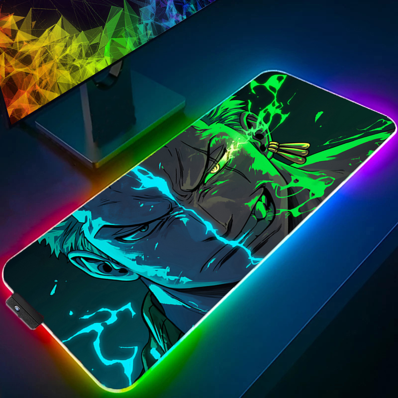 ONE PIECE Zoro Mouse Pad RGB A - Gaming Accessories For Gaming Desk ulasan dan harga