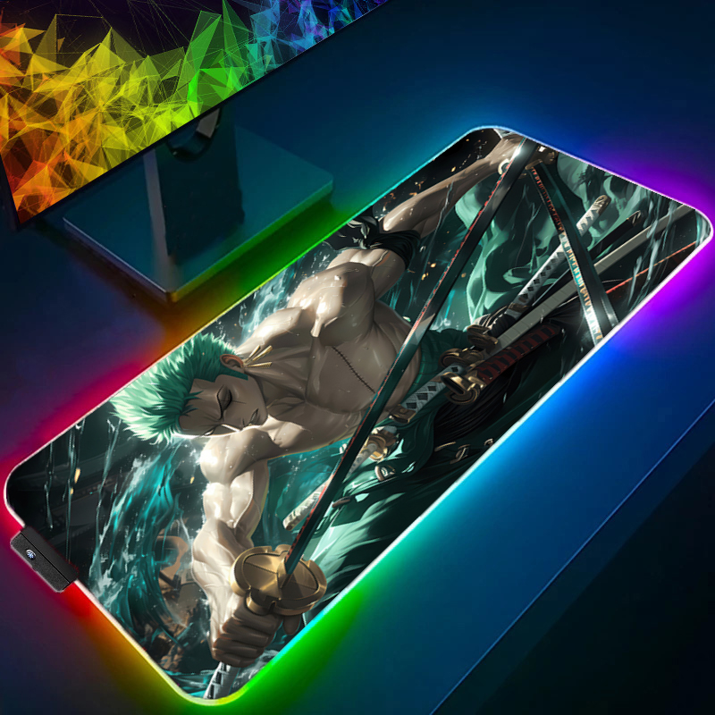 ONE PIECE Zoro Mouse Pad RGB A - Gaming Accessories For Gaming Desk ulasan dan harga