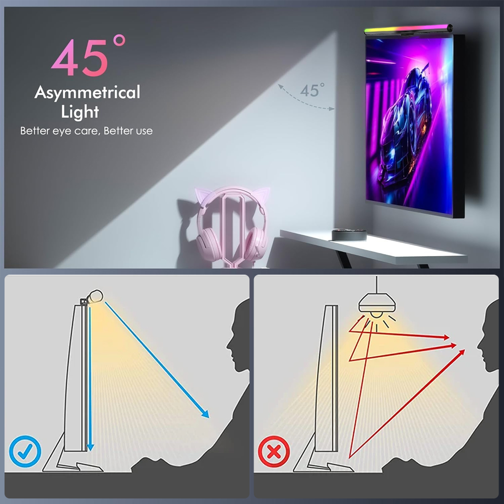 Lampu Monitor Wifi Lightbar, L - Gaming Accessories Monitor ulasan dan harga