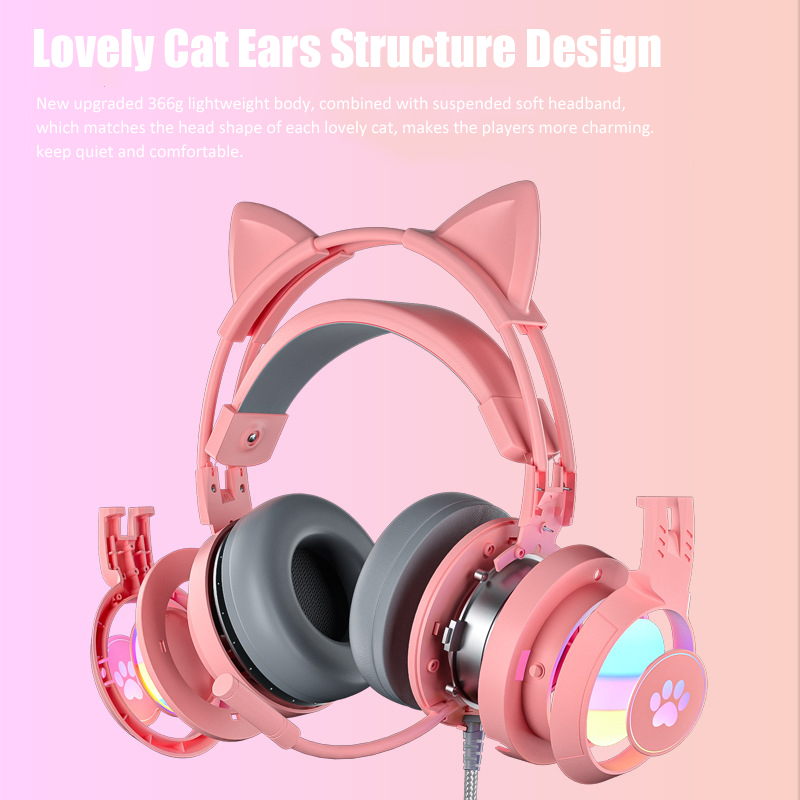 Headphone game telinga kucing  - Gaming Accessories Monitor ulasan dan harga