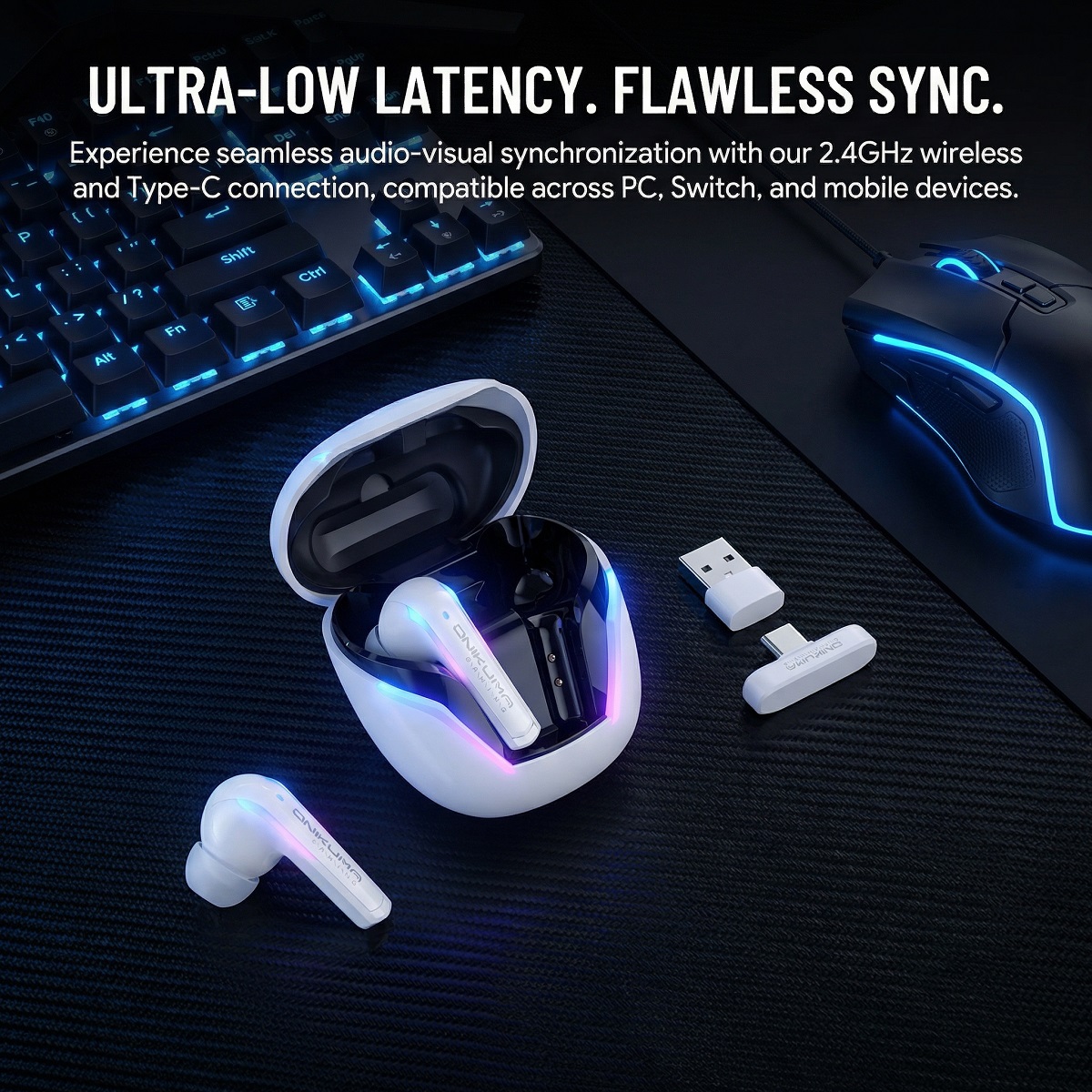Earbud Gaming Nirkabel ONIKUMA - Gaming Accessories Monitor ulasan dan harga